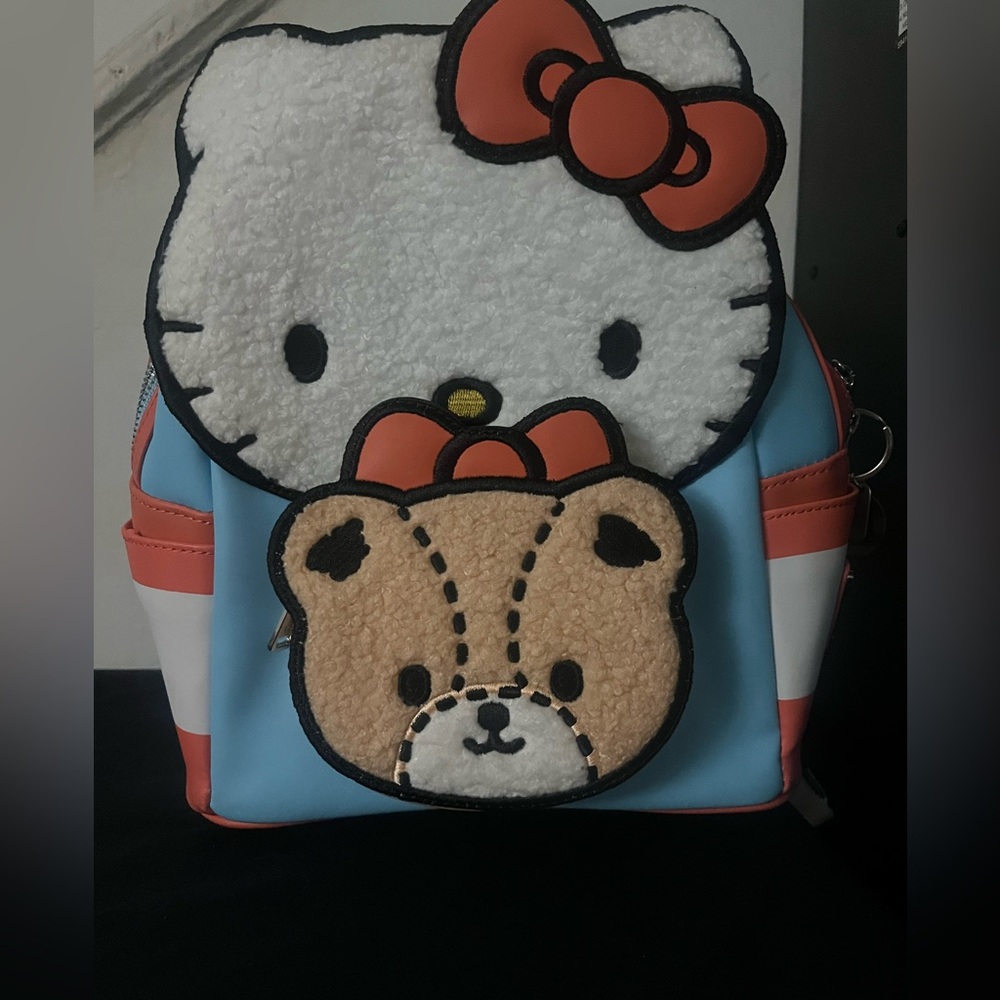 Loungefly x Sanrio Hello Kitty Mini Backpack – Blue & Coral